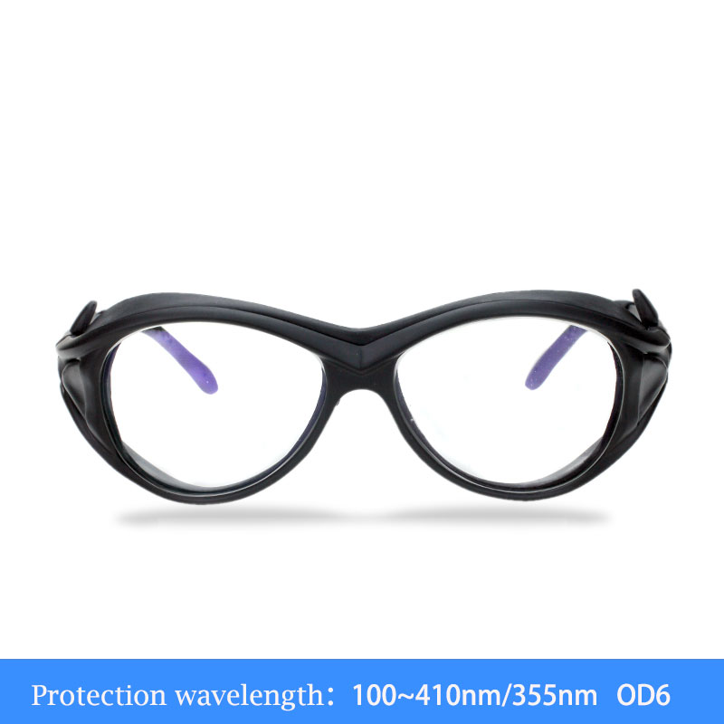 355nm 405nm 308nm UV laser goggles 100nm~410nm UV carving protective glasses OD6 - Click Image to Close