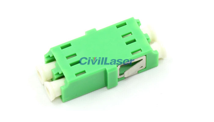APC Connector LC Double Core Plastic Fiber Optic Adapter