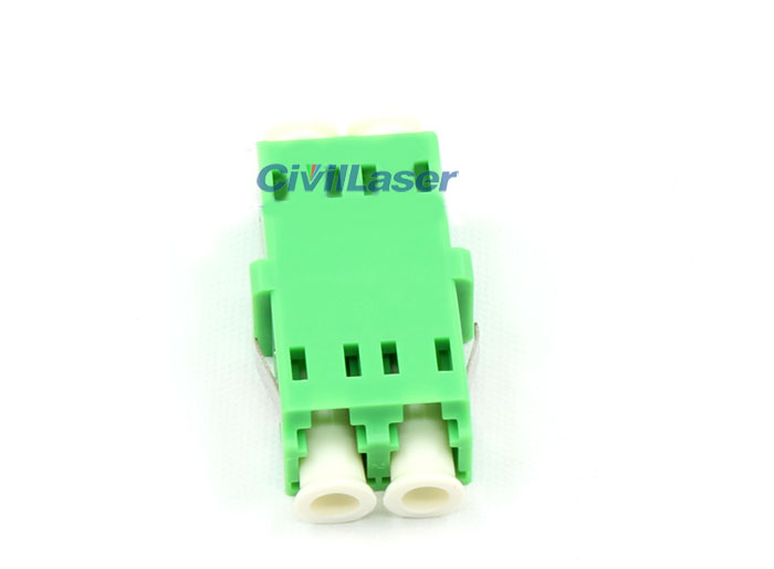 APC Connector LC Double Core Plastic Fiber Optic Adapter