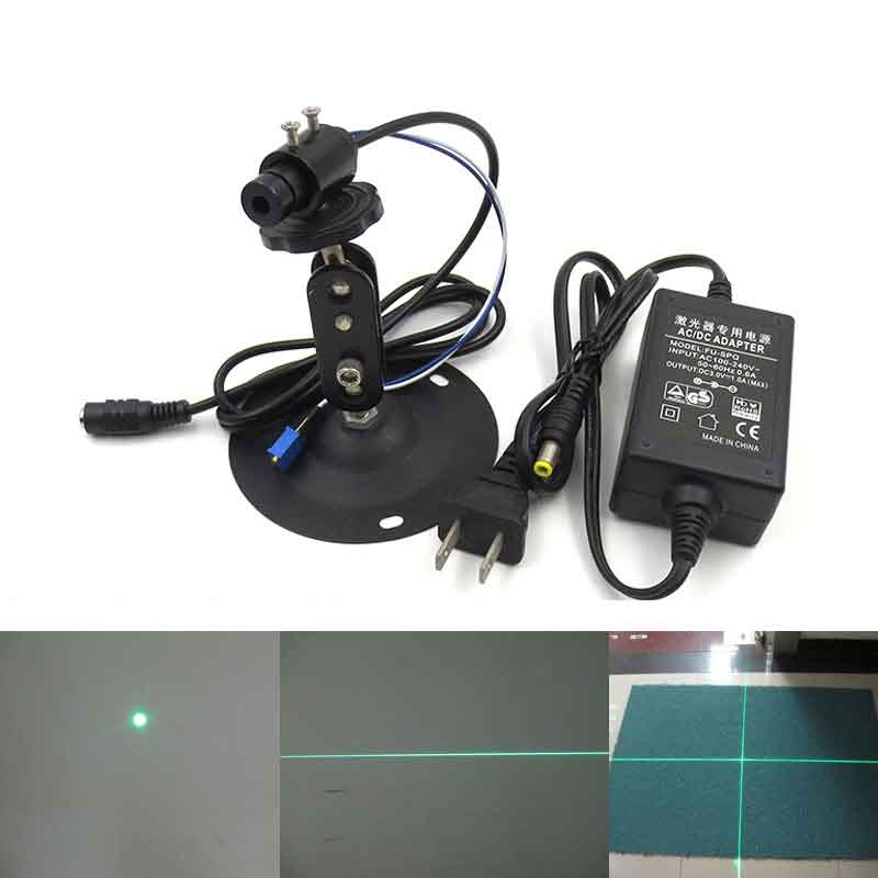 520nm 0.1mw~20mw Green Dot/Line/Crosshair Tunable power Class I ~ Class IIIA adjustable