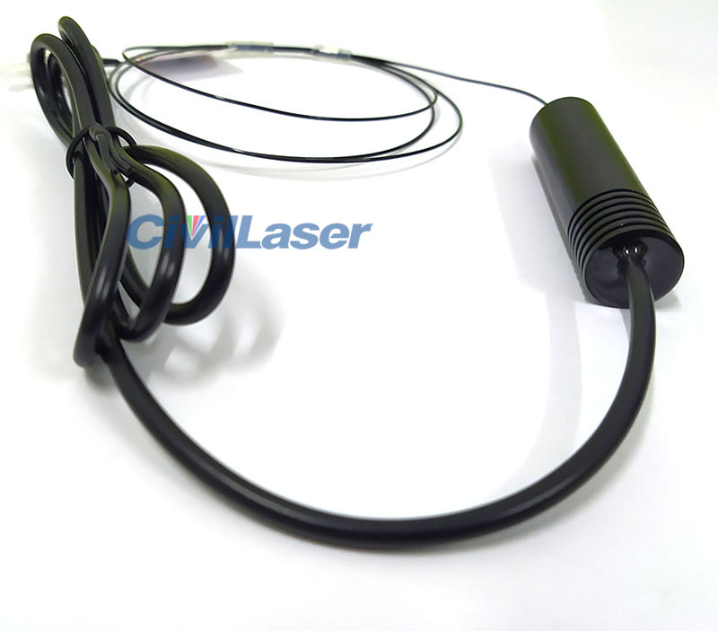 520nm 15mw 녹색 single mode fiber coupled pigtailed laser