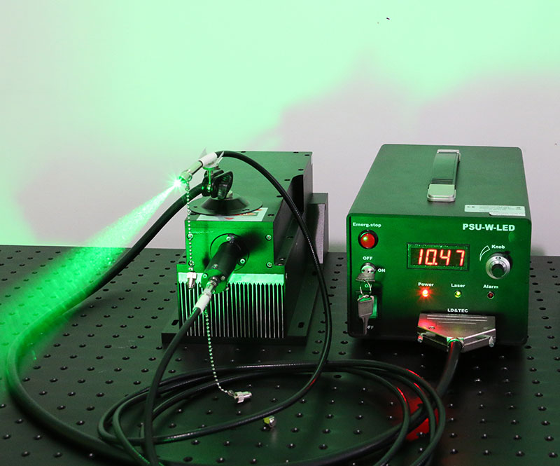532nm 5000mW Green 섬유 결합 레이저 고출력 레이저 체계