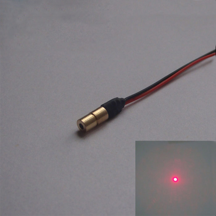 635nm 5mw 빨간색 laser module Micro laser head Super Small size 4*13.7mm - Click Image to Close