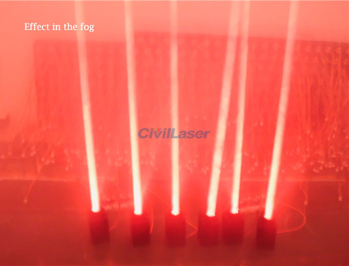 638nm 700mW High Brightness Bar Dacing Laser 빨간색 Thick Laser Stage Light