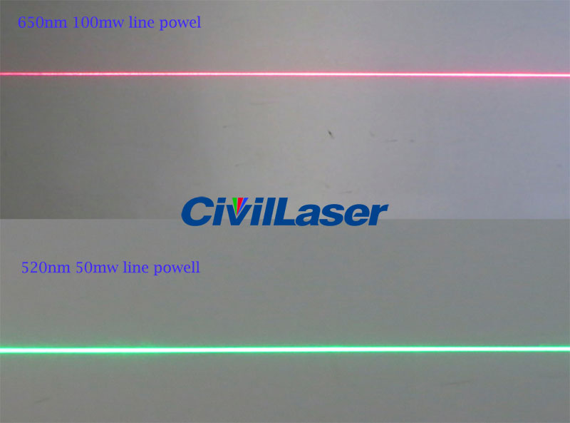 650nm 100mw Uniform red line laser module Powell lens