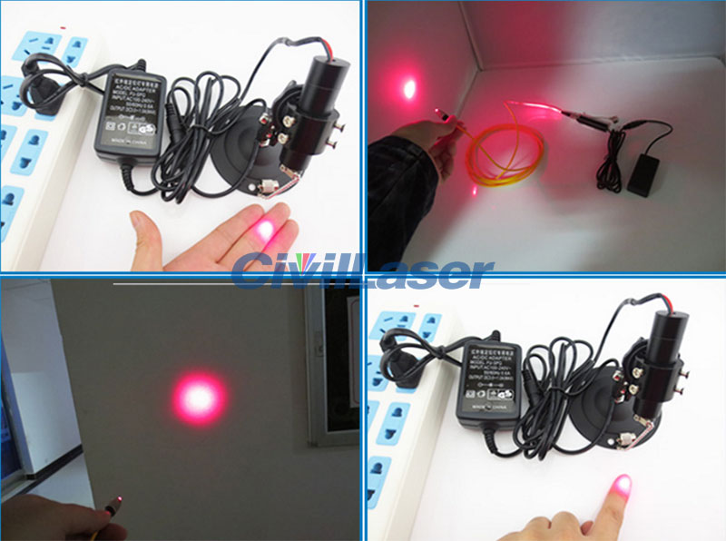 650nm 100mw Single mode fiber coupled 빨간색 laser module