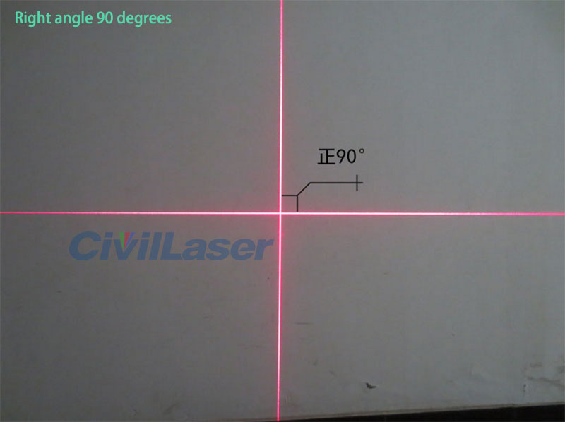 650nm 빨간색 Crosshair laser module Ultra-fine linewidth Vertical 90 degrees