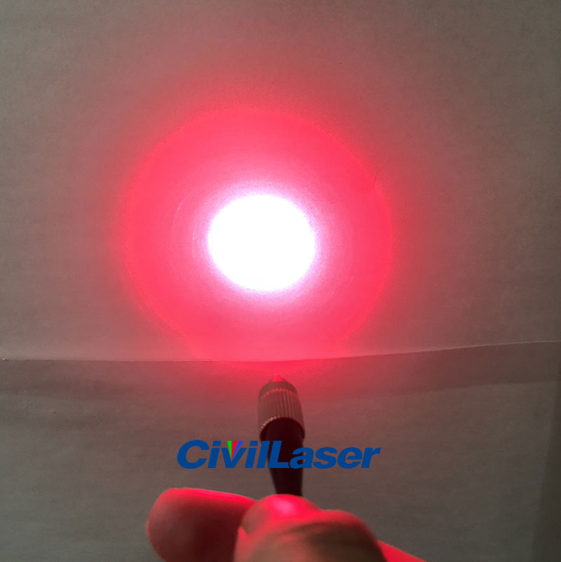660nm 100mw 빨간색 Pigtailed laser Uniform optical fiber