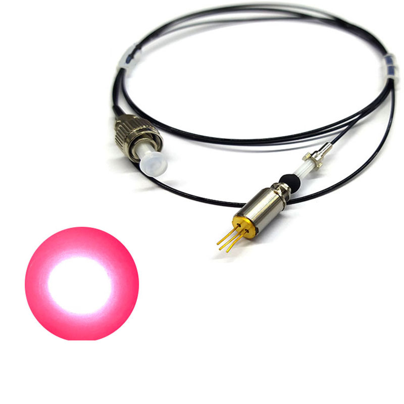 660nm 100mw 빨간색 Pigtailed laser Uniform optical fiber conduction