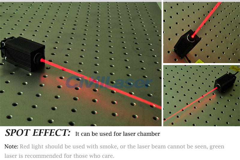 660nm 250mW 빨간색 High power Dot semiconductor laser positioning lamp Room escape