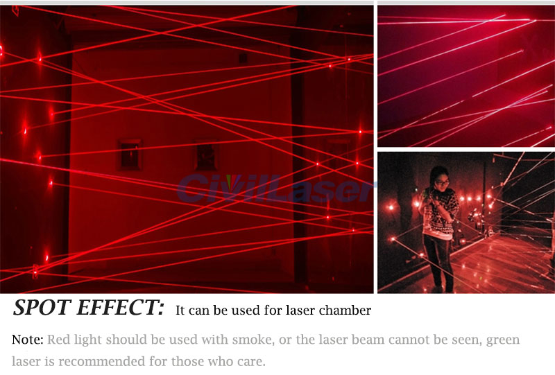 660nm 250mW 빨간색 High power Dot semiconductor laser positioning lamp Room escape