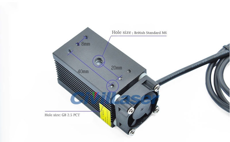 660nm 250mW 빨간색 High power Dot semiconductor laser positioning lamp Room escape