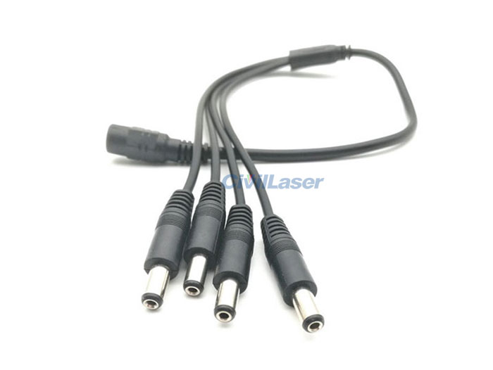 레이저 모듈 Power Cable Divided Into Four Power Wire Sub Wiring