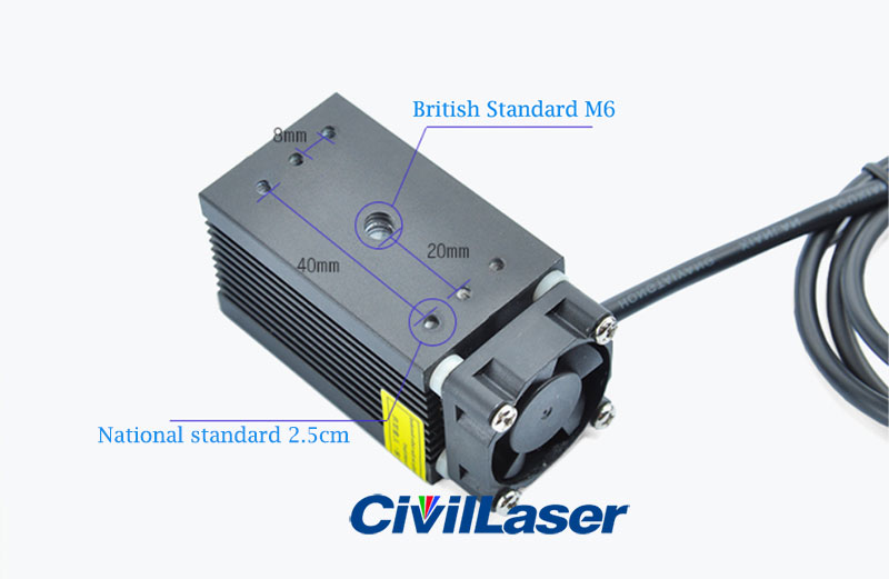 532nm 100mW 녹색 Dot Laser module Room escape 12V