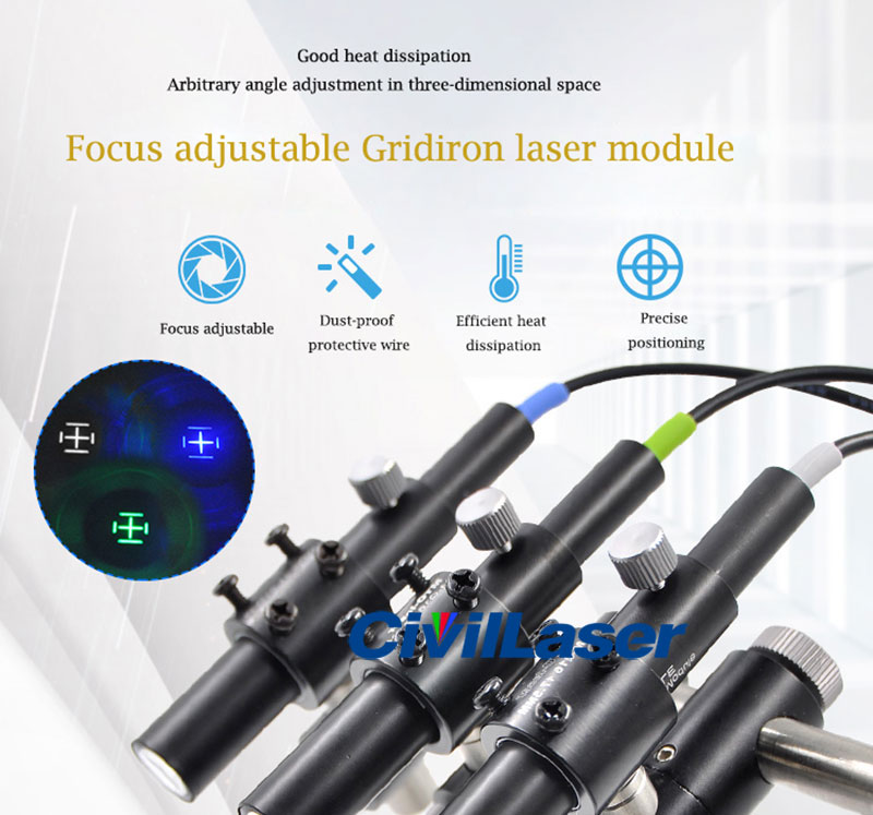 Four grids laser module 녹색/Blue/White Special Purpose for Machinery Factory