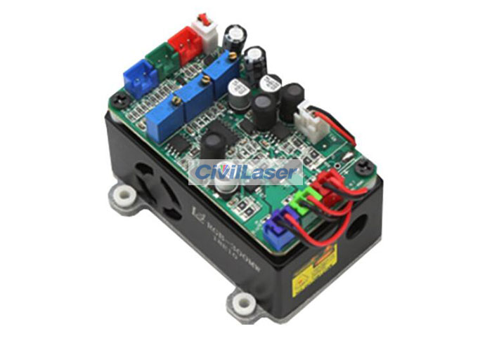 RGB Diode 레이저 모듈 300mW 빨간색 녹색 Blue White Laser TTL Modulation