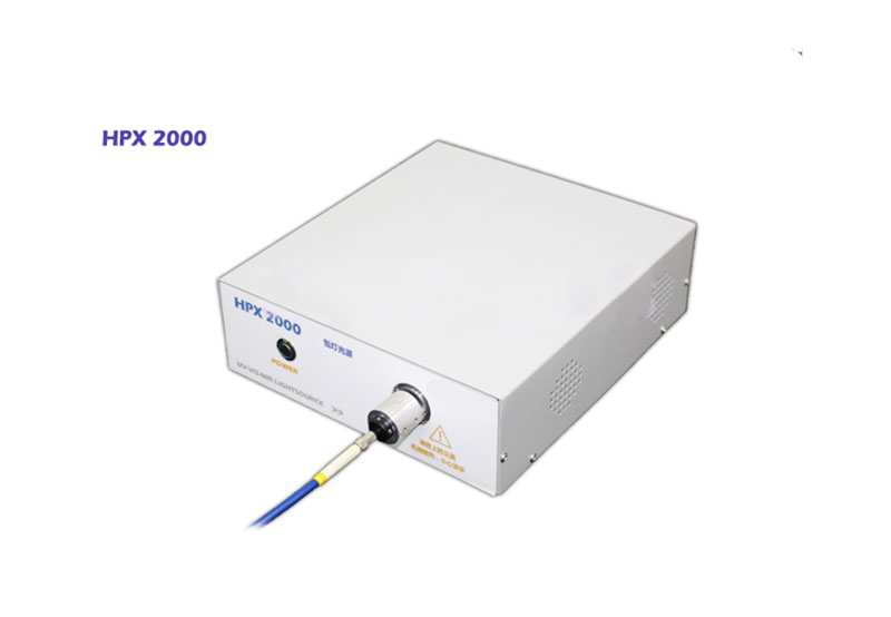 Xenon light source Optical experiment of UV irradiation with Fiber coupled HPX-2000 - Click Image to Close