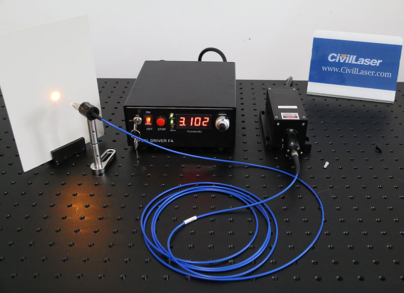 589nm 500mW Yellow 섬유 결합 레이저 고체 레이저