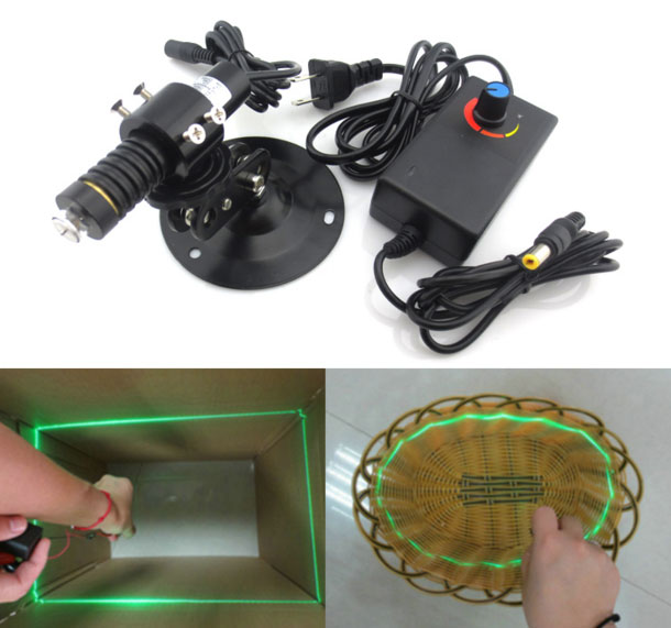 520nm 50mw green line laser module 360° Full range of 520nm Adjustable thickness