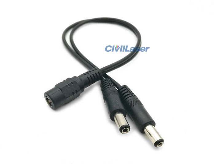 DC Wire Divided Into Two Plug Wire 레이저 모듈 Dedicated DC Power Cord