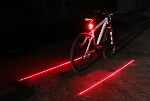 Laser Tail Lamp for Bicycle safty lamp Gem laser light Waterproof Riding Necessary for riding - Click Image to Close