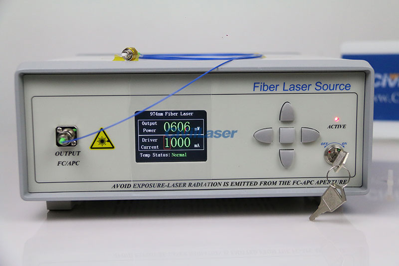 고출력 파이버 레이저 976nm 1000mW SM Fiber Coupled Pump Laser FL-976-1000-SM 데스크탑 유형