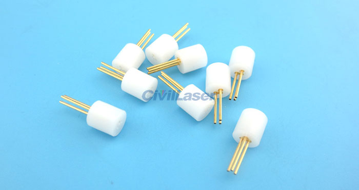 White Three-pins 레이저 다이오드 Test Socket 레이저 다이오드 Detector 5.5*13.5mm