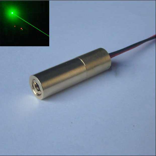 532nm 80mw Brass 녹색 laser module Dot 10x34mm